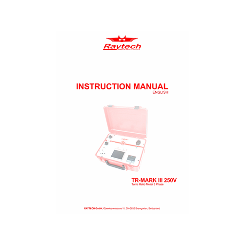 Instruction Manual - TR-MARK III