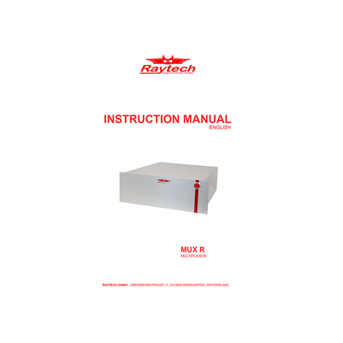 Instruction Manual - MUX-R
