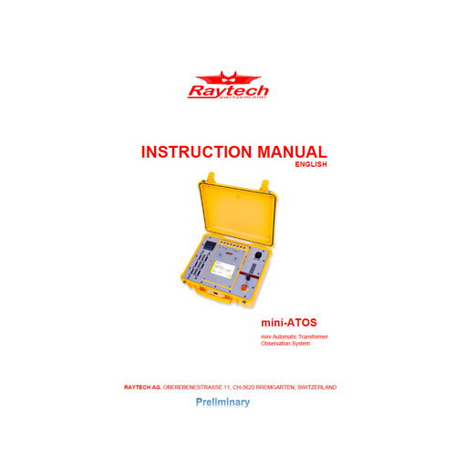 Instruction Manual mini-ATOS