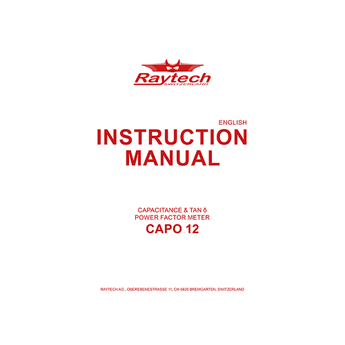 Instruction Manual - CAPO 12